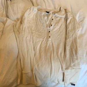 Patagonia organic cotton waffle tunic shirt